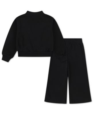 Toddler Girls 2-Piece Wide Leg Club Fleece Top and Pants Set