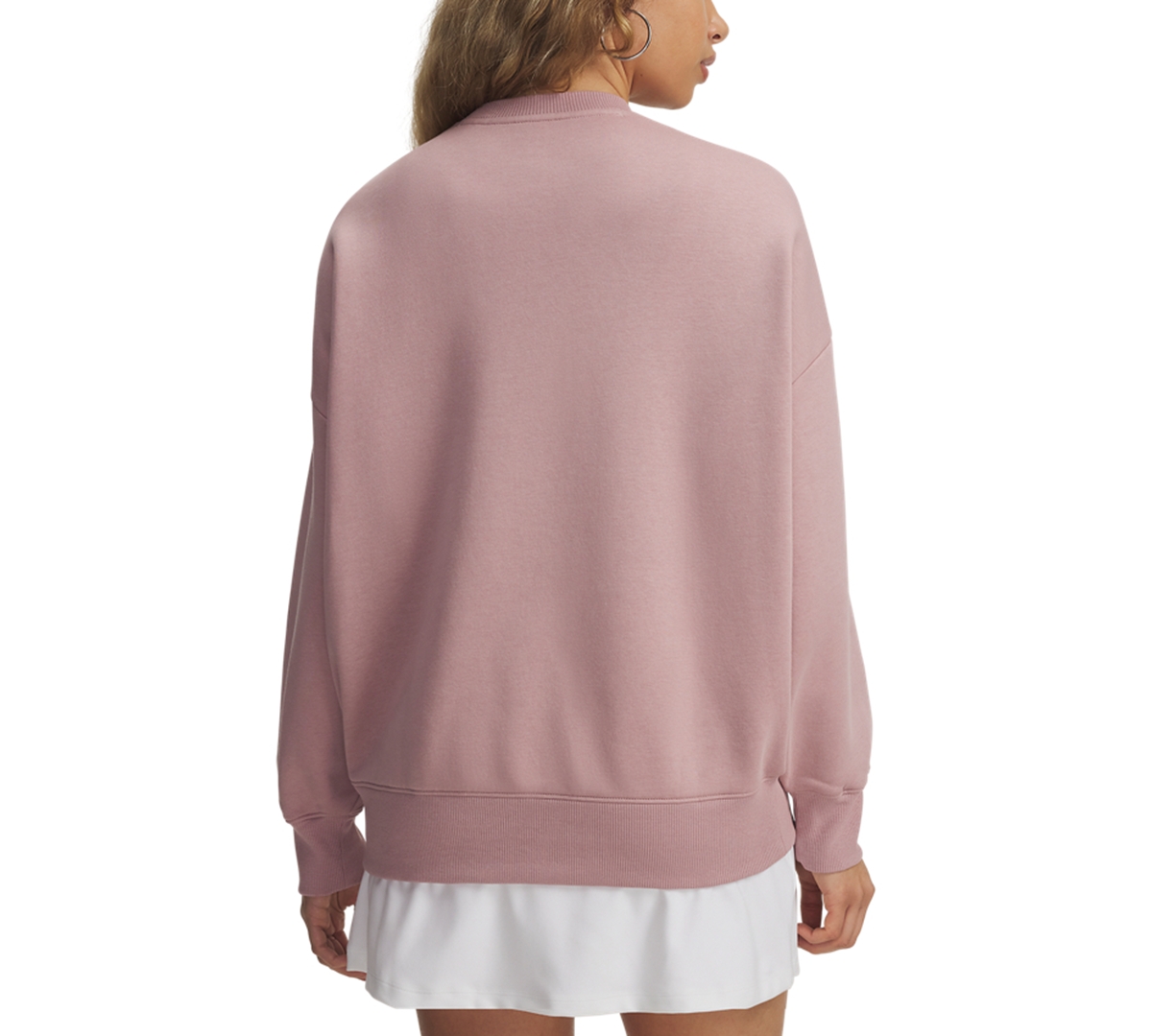 Under Armour Women's Rival Fleece Oversized Varsity Sweatshirt In Pink