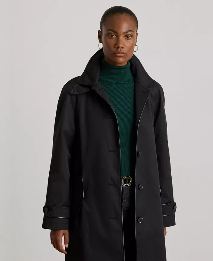 Women's Buttoned Maxi Trench Coat