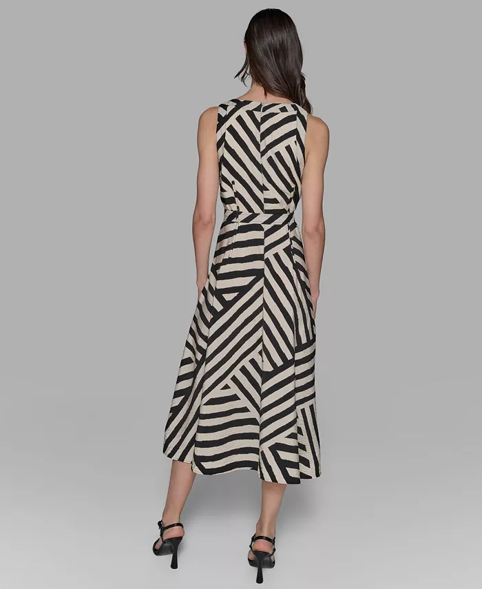 Women's Printed Sleeveless Dress - thumbnail 2