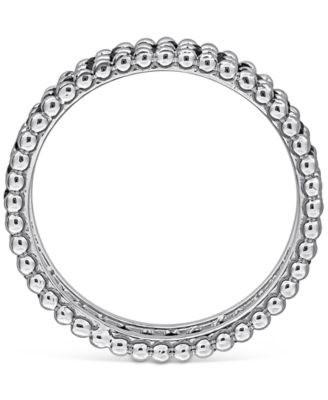 Black Diamond Double Row Beaded Eternity Band (1-1/6 ct. t.w.) in 14k Gold