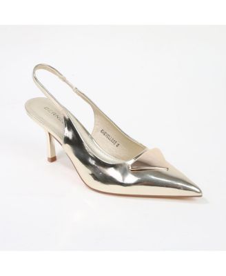 Chevelle Slingback Pump with Metallic Accent