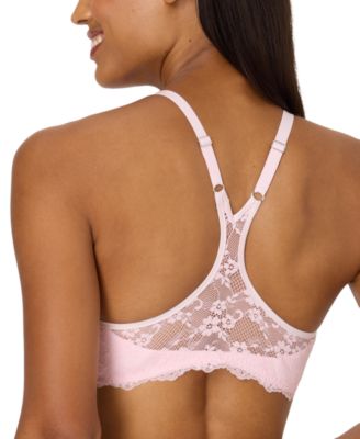One Fab Fit Lace T-Back Shaping Underwire Front Close Bra 7112