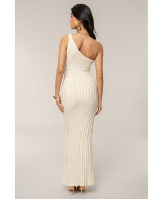 Women's Fringe Knit Maxi Dress