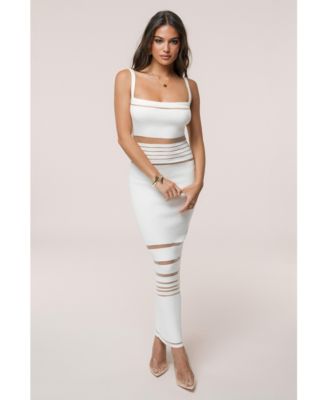 Women's Striped Rib Knit Dress