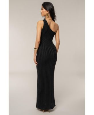 Women's Fringe Knit Maxi Dress