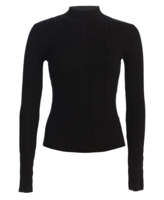 Women's Ribbed Mock Neck Top