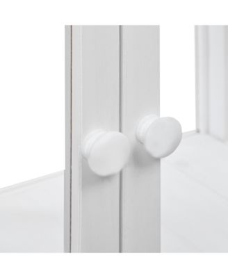 Patio Mini Wood Cold Frame, Compact 2 Doors Garden Greenhouse with Wheels