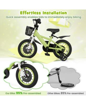 12 Inch Kids Bike for 3-8 Years Old Sport Bicycle with Adjustable Handlebar and Saddle