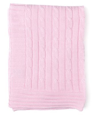 Baby Mode Signature Baby Boys and Girls All Cotton Cable Knit Blanket