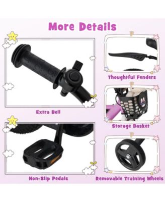 14 Inch Kids Bike for 3-8 Years Old Sport Bicycle with Adjustable Handlebar and Saddle