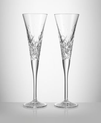 Wishes Happy Celebrations Toasting Flute 7oz, Set of 2