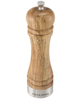 Camden Acacia Wood Stainless Steel Salt & Pepper Mill Gift Set