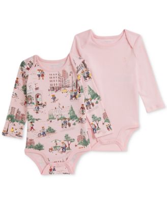 Polo Ralph Lauren - Baby Girls 2-Pk. Cotton Bodysuits