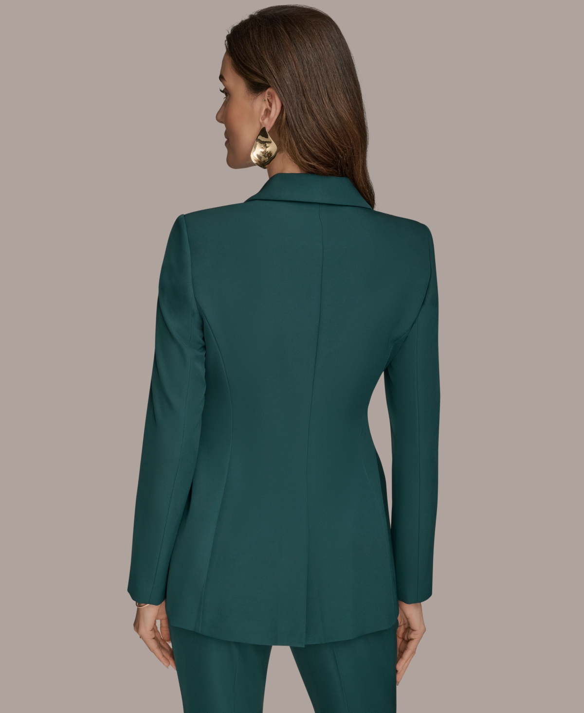 Donna Karan Women's Belted Hardware Jacket, Regular & Petite In Green