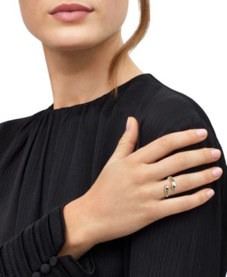 Polished Flared End Bypass Fashion Ring in 10k Gold