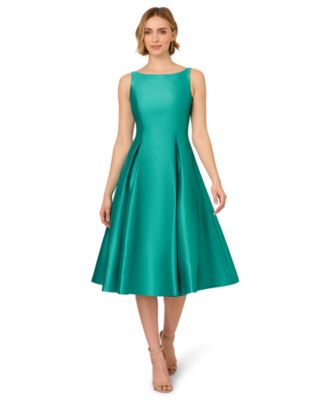 Adrianna Papell - Boat-Neck A-Line Dress