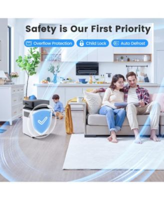 90 Pint 6000 Sq. Ft Dehumidifier with Continuous and Auto Mode