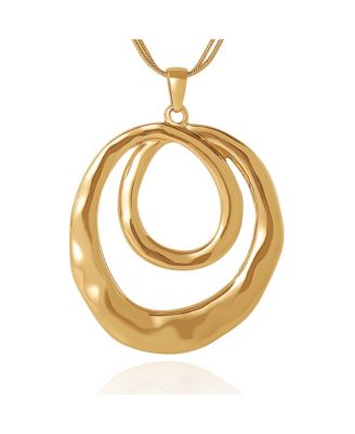 Layered Spiral Pendant Necklace