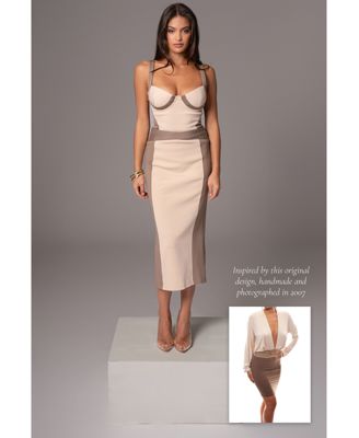 Celebration Colorblock Midi Skirt