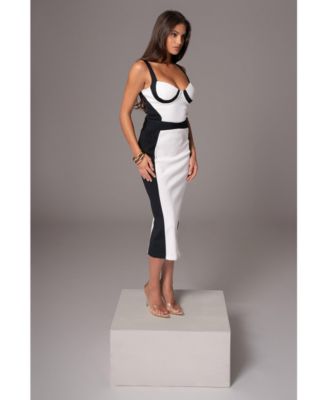 Celebration Colorblock Midi Skirt