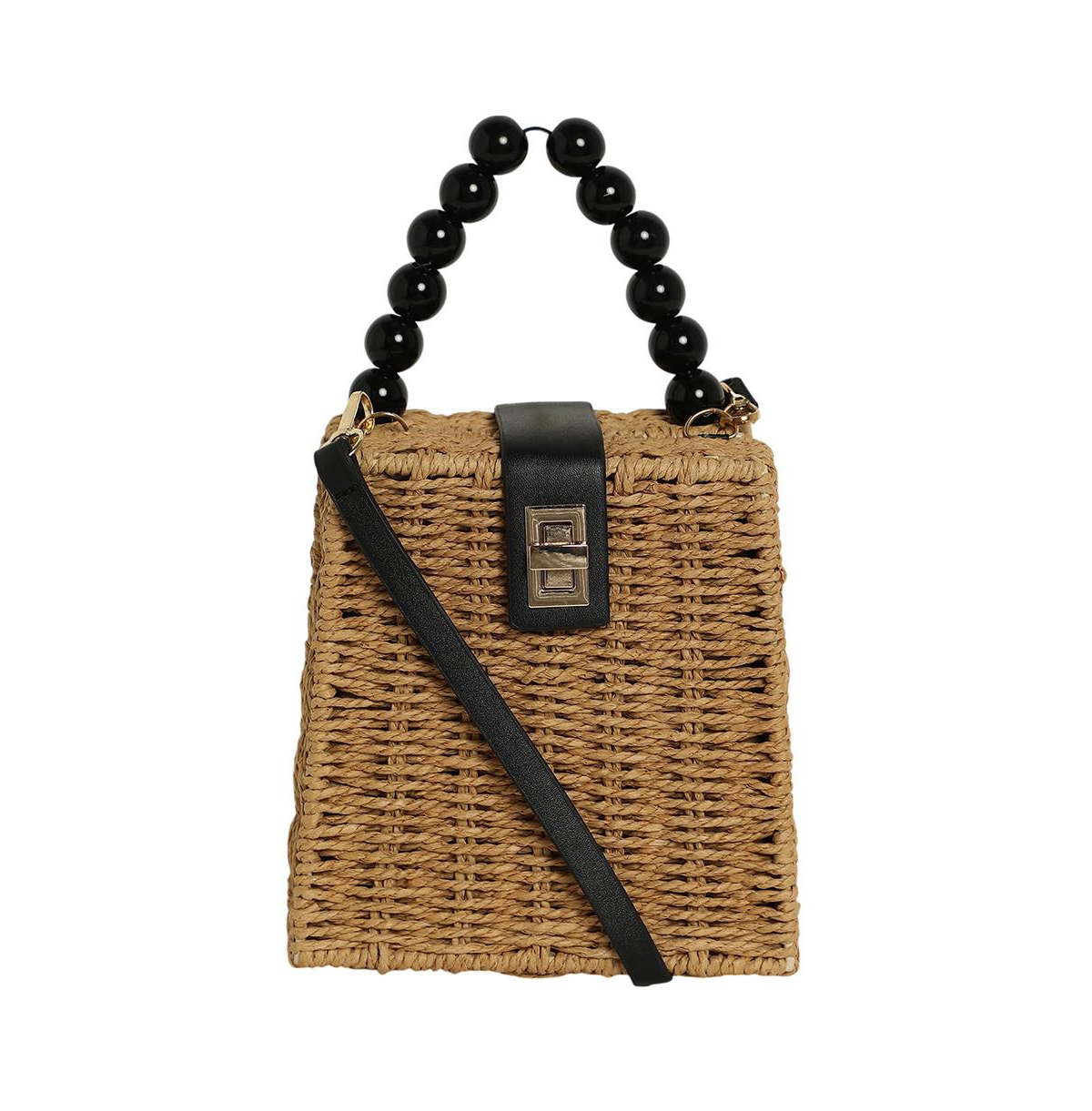 Women's The Straw-Maris Hand Bag - Khaki Brown - Brown
