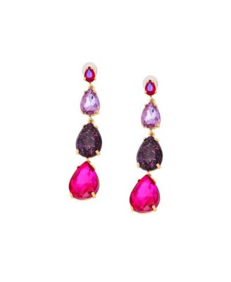 Teardrop Stone Drop Earrings