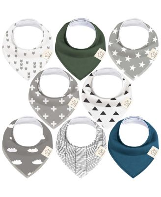 8pk Baby Bandana Bibs, Baby Drool Bibs for Baby Girl, Boy, Baby Bibs for Infant, Newborn