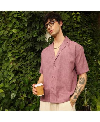 Men's Heathered Korean Oversized Shirt