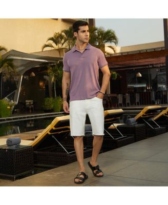 Men's Beaver Brown Spirit Weave Polo T-Shirt