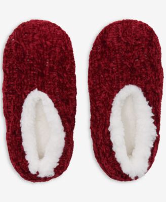 Charter Club - Women's Cable Chenille Ped Slipper Socks