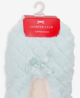 Women's Faux-Fur Ped Slipper Socks, Macy's Exclusive