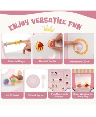 Kids 2-in-1 Walker with Storage and Ice Creams for 1+ Years Old