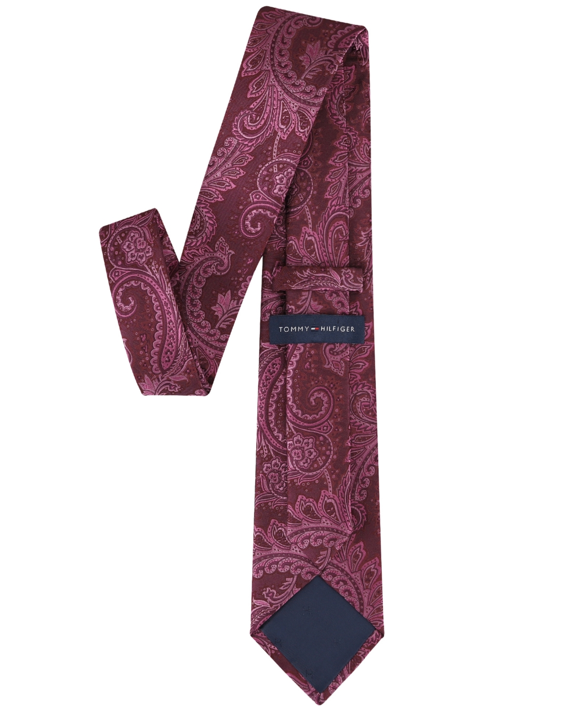 Tommy Hilfiger Men's Lucia Classic Paisley Tie In Burgundy