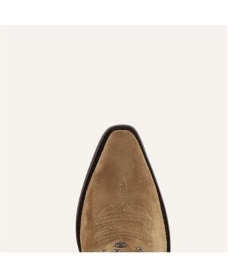 Arianna Old Gold  Leather Cowgirl Boots - Stylish Western Footwear & Comfort By Buck & Brana