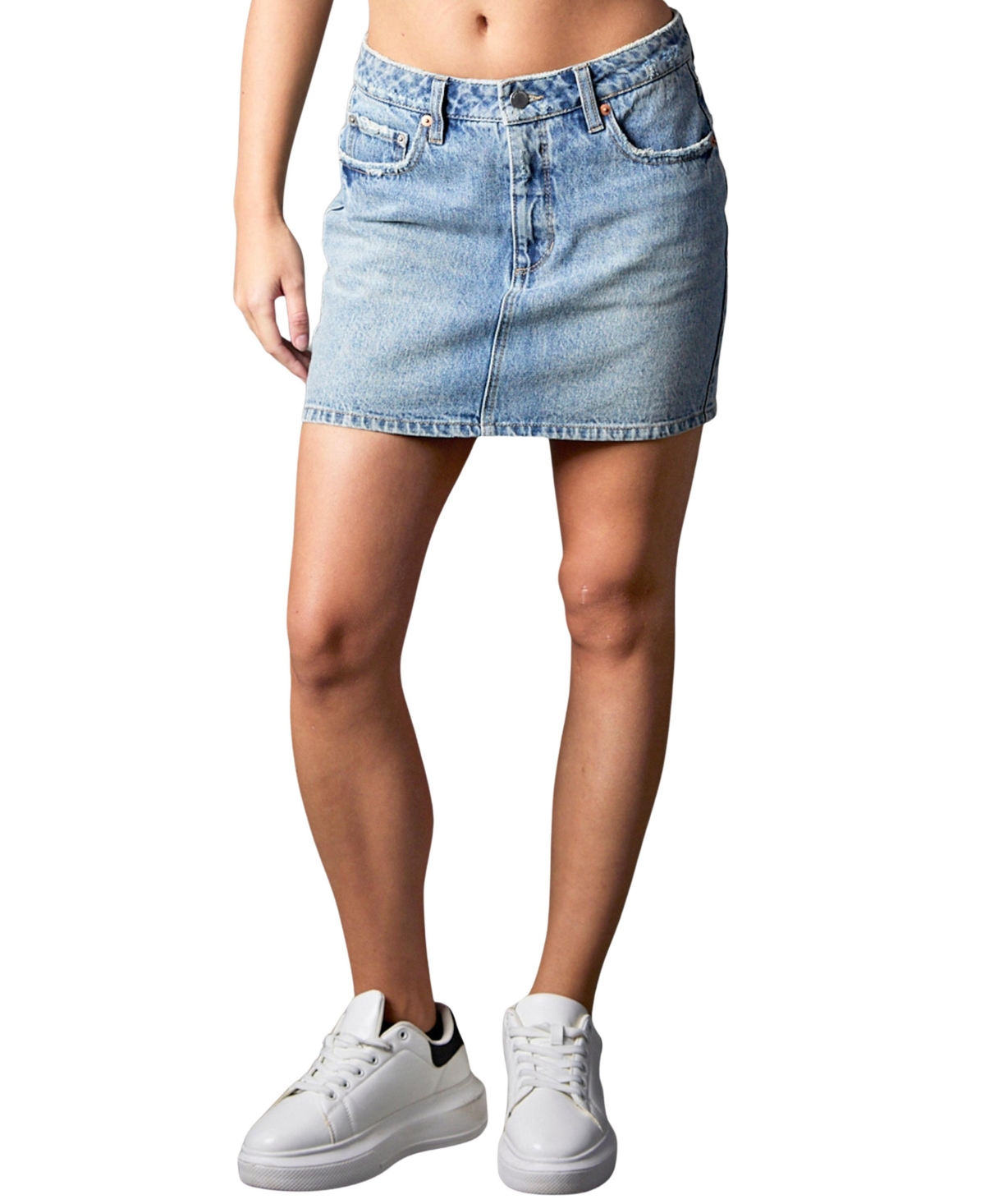 Women's On The Edge Denim Mini Skirt - Crete