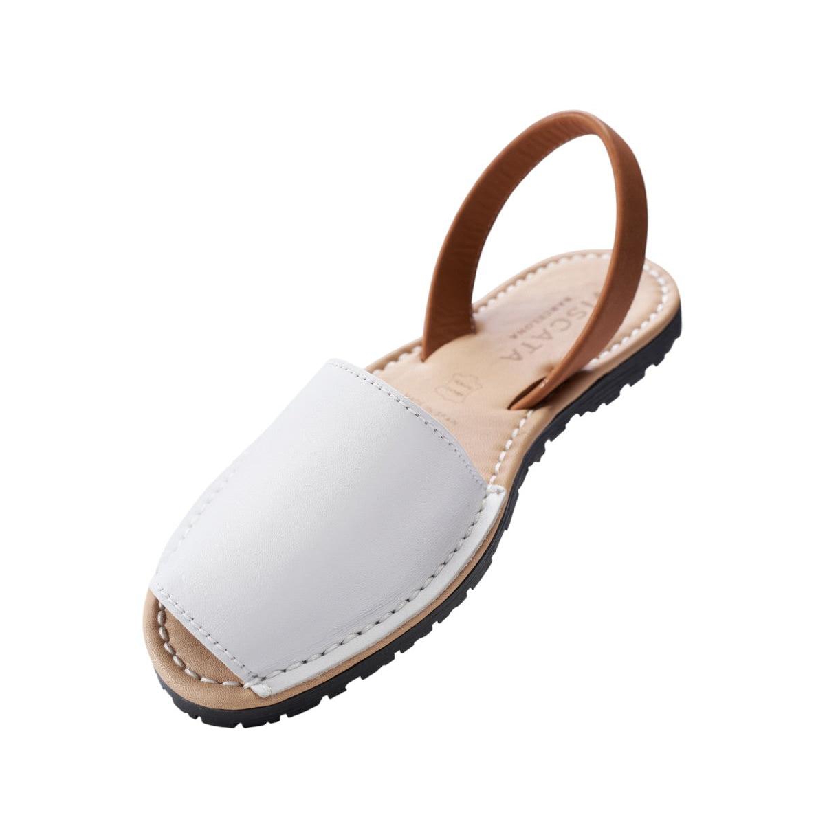 Menorquina Limited Edition Leather Avarca Sandals - White / 6.5 - White