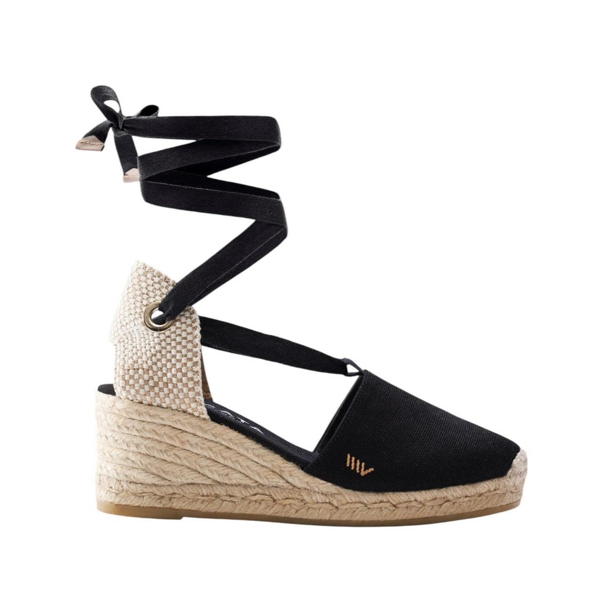 Escala Canvas Espadrille Wedges - Blue