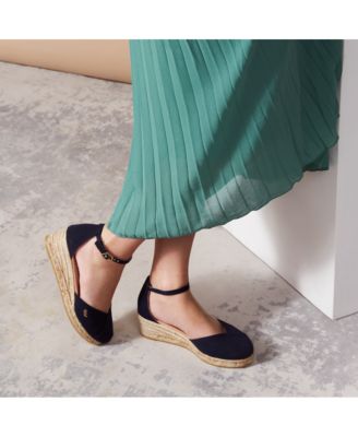 Women's Formiga Canvas Espadrille Wedges Ankle Strap