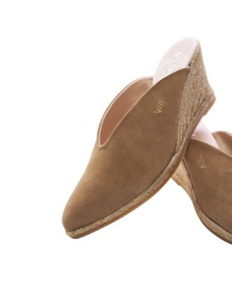 Truja Suede Espadrille Mule Wedges