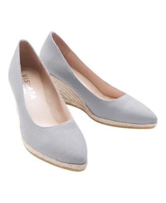  Roses Canvas U Cut Espadrille Wedges