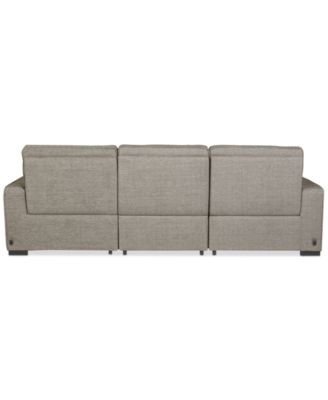Miren 3-Pc. Fabric Sectional with 2 Power Headrest Recliners, Exclusively at Macy's