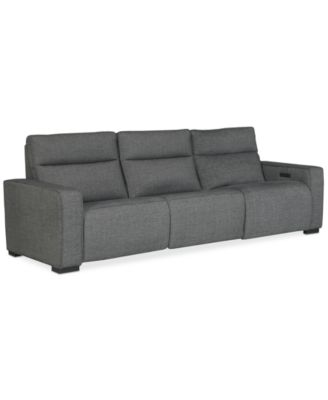 Miren 3-Pc. Fabric Sectional with 2 Power Headrest Recliners