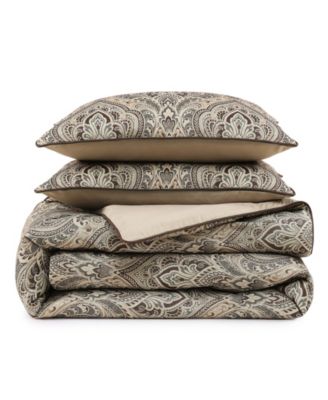 Maren Damask 3-Pc. Comforter Set, King/California King