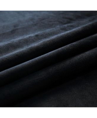 Heavyweight Wide Width 84-Inches Velvet Curtains Grommet Top (Single), 84" W x 96" L