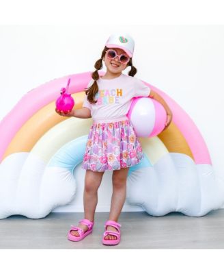 Baby Girls Beach Babe Patch Short Sleeve T-Shirt