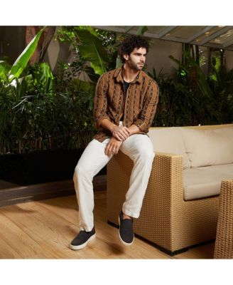 Men's Chocolate Brown & Onyx Black XOXO-Tactile Shirt