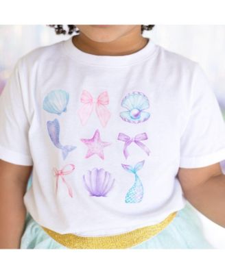 Baby Girls Mermaid Cutie Short Sleeve T-Shirt