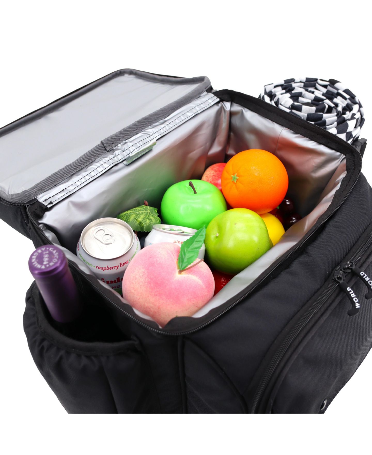 Рюкзак J World Picnic with Insulated Compartments & Picnic Mat, цвет: Чёрный — фото 8