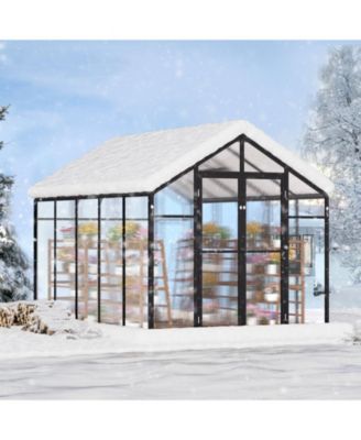 Polycarbonate Greenhouse Outdoor Walk-in Greenhouse for Garden